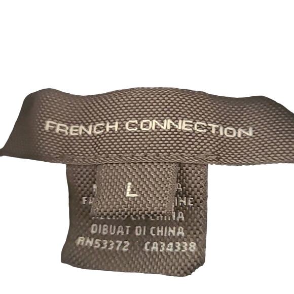 French Connection Women's Bodycon Knit Mini Sweater Dress - Dark Blue Size L NWT - Picture 10 of 10